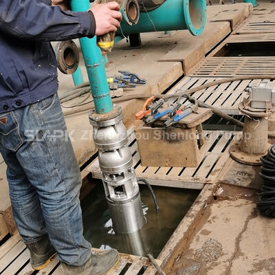 Head 12-465m Hot Liquid Submersible Pump Featuring 100 Percent Copper Wire Motor Providing Pumping for High Temperature Liquids