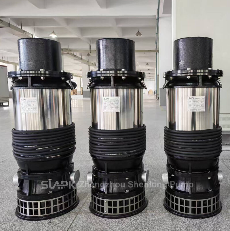 Pompa drainase arus tinggi portabel 510 m3/h dengan outlet diameter besar DN150-DN300mm untuk akuakultur dan irigasi