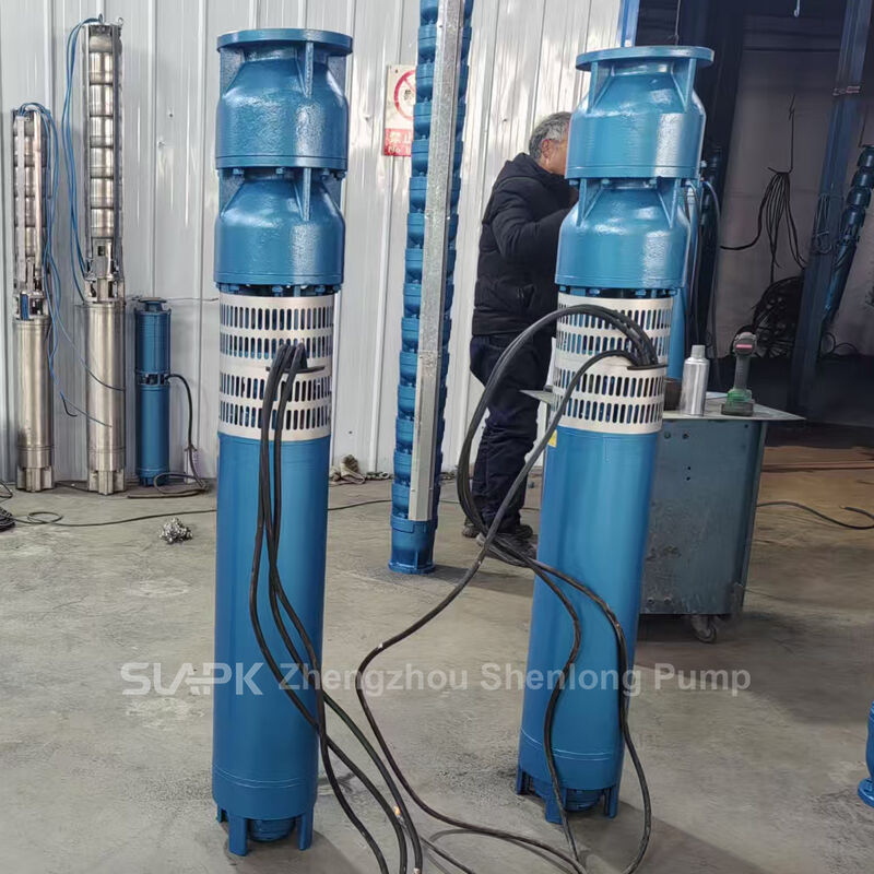 Pompa Celup Sumur Dalam 22kW dengan Impeler SS304 dan Laju Alir 160 m³/jam untuk Ekstraksi Air Sumur Bor