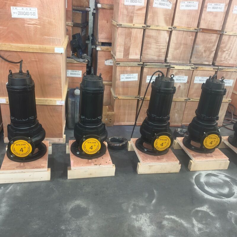 100WQ80-20-7.5kW Submersible Sewage Pump dengan Aliran 80m3/h, Kepala 20m dan Motor 7.5kW untuk Drainase Air Limbah