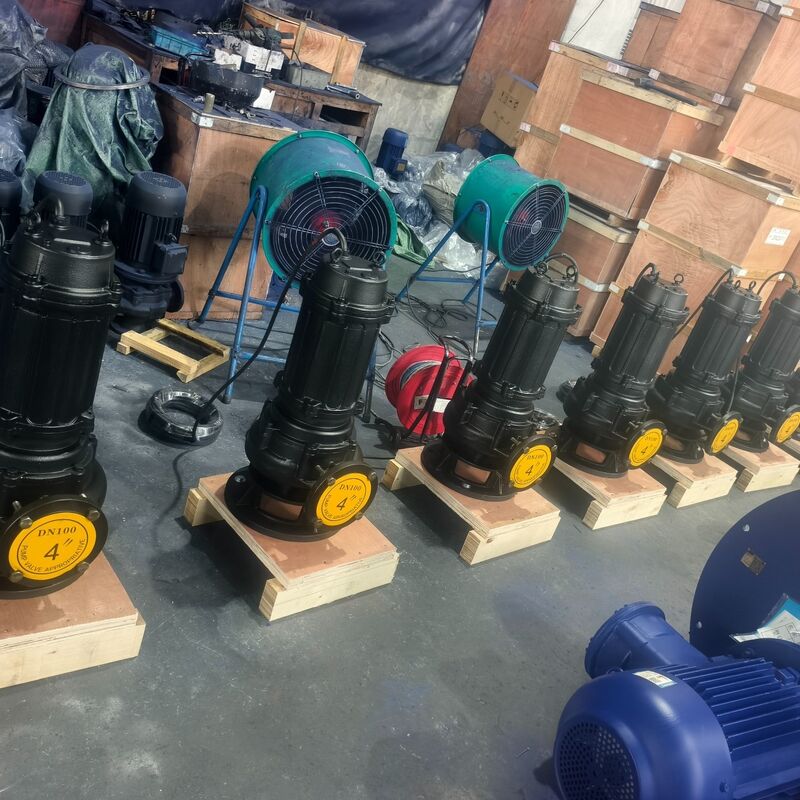 100WQ80-20-7.5kW Submersible Sewage Pump dengan Aliran 80m3/h, Kepala 20m dan Motor 7.5kW untuk Drainase Air Limbah