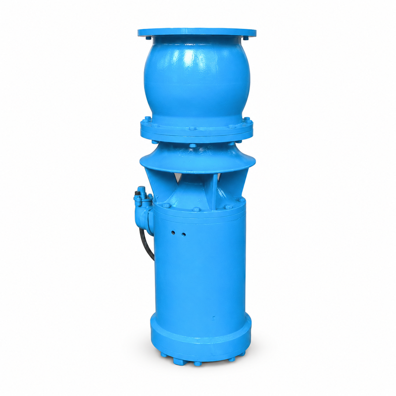 QSZ dan QSH Pompa aliran tinggi sumur aksial dan campuran dengan aliran 260-2,880 m3/h dan daya 7,5-55 kW