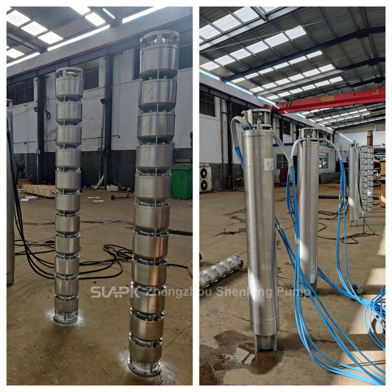 250QJH108-240-132KW Cast Stainless Steel Submersible Pump dengan Kepala 240m untuk Asupan Air Laut