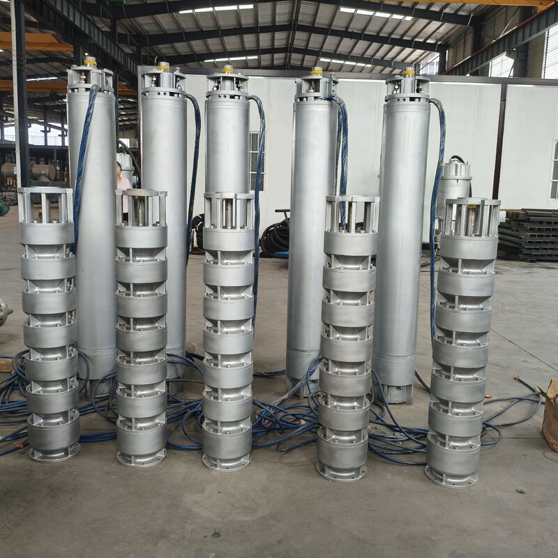 Pompa Celup Sumur Dalam Air Laut Baja Tahan Karat 525 m³/jam Aliran 350 m Daya Angkat 1000 kW
