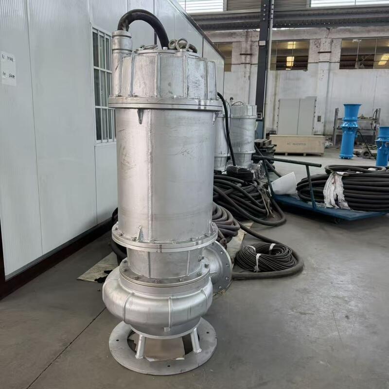 316 Pompa air limbah bawah laut baja tahan karat dengan aliran 1000 m3/jam dan 2205 Shapes stainless steel duplex untuk air limbah