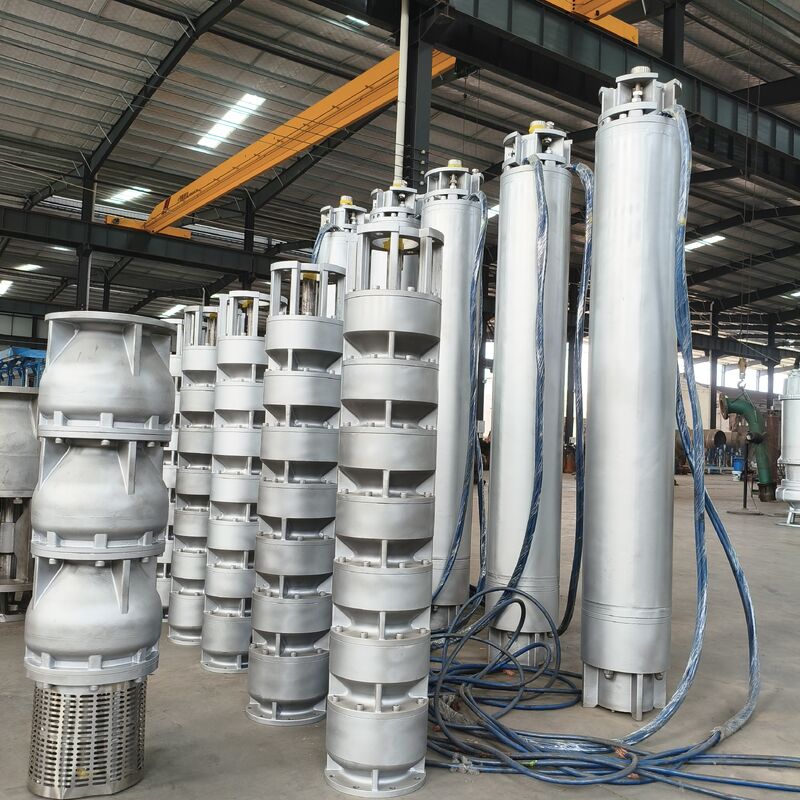 Pompa air laut terendam 75KW dari stainless steel dengan aliran 300 m3/h untuk aplikasi sumur dalam