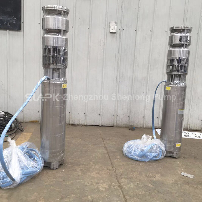 Pompa sumur terendam baja tahan karat 55KW dengan aliran 40 m3/h untuk aplikasi sumur dalam