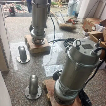 Pompa air limbah terendam baja tahan karat 45KW 440V 60Hz untuk drainase air limbah aliran tinggi