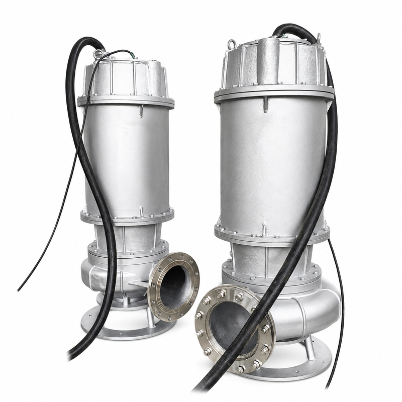 Pompa Celup Air Limbah Stainless Steel 316 dengan Debit 400 m³/jam dan Motor 37 kW untuk Drainase Air Limbah