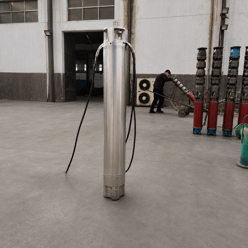 200QJH150-150-110kW Pompa Sumur Dalam Stainless Steel Aliran Tinggi, pemompaan head tinggi untuk sumur dalam dan sistem air rekayasa
