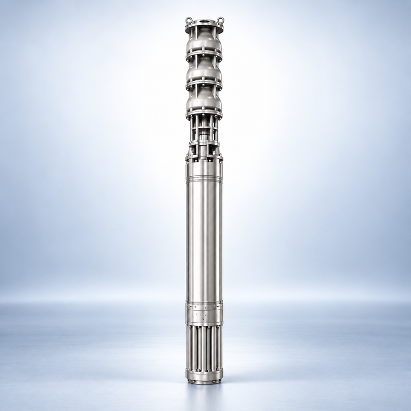 167m³/h Aliran 40m Head Pompa Submersible Stainless Steel untuk Sumur Dalam dan Lubang Bor