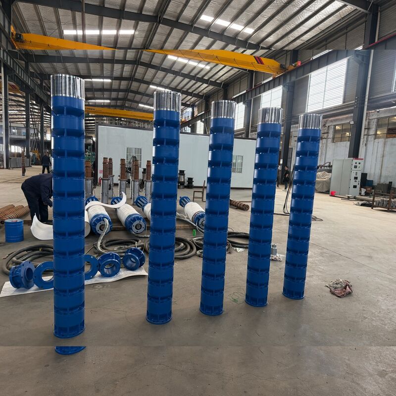Pompa Air Bawah Air Tegangan Tinggi 300KW untuk Pengeringan Tambang Bauksit dengan Impeler Baja Tahan Karat