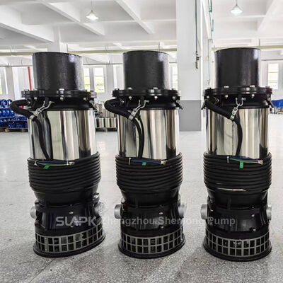 Pompa drainase arus tinggi portabel 510 m3/h dengan outlet diameter besar DN150-DN300mm untuk akuakultur dan irigasi