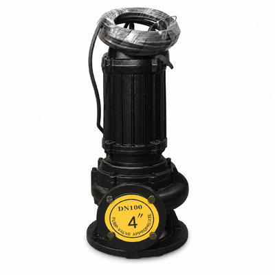 100WQ80-20-7.5kW Submersible Sewage Pump dengan Aliran 80m3/h, Kepala 20m dan Motor 7.5kW untuk Drainase Air Limbah