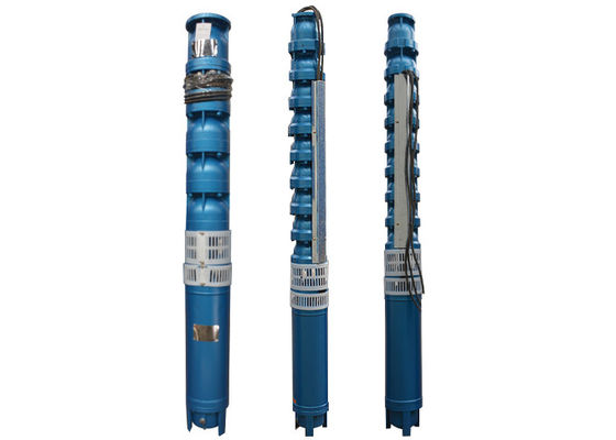 25m3/H Aliran Deep Well Submersible Pump 50hz Frekuensi 7.5kw 10hp Bahan besi cor