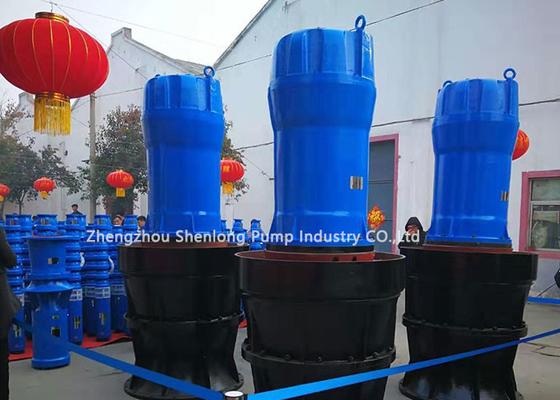 2000m3/H Propeller Aliran Campuran Pompa Air Merendam 6000V Untuk Pengeringan