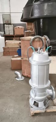 Pompa Limbah Submersible Stainless Steel Diameter Besar 125 WQP Presisi Cast