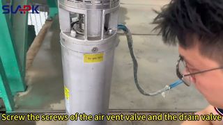 Video demonstrasi pengurasan pompa submersible stainless steel